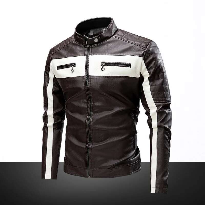 Motorcycle Commuting Racing Motorcycle Riding Suit Spring And Autumn Standing Collar Jacket Korean Version Slim Fit