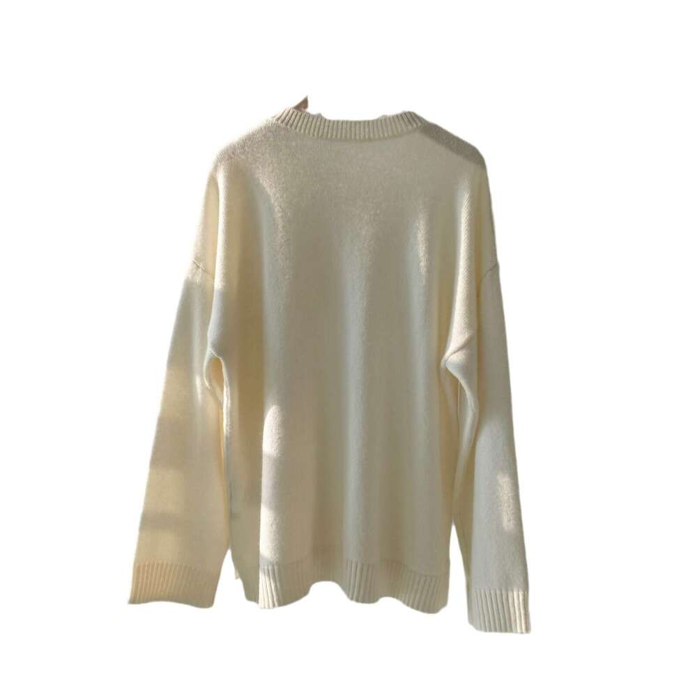 Baorong Winter Cashmere High End Bow Glitter V Home Sweater Women's Fashion Round Neck Hoodie Top