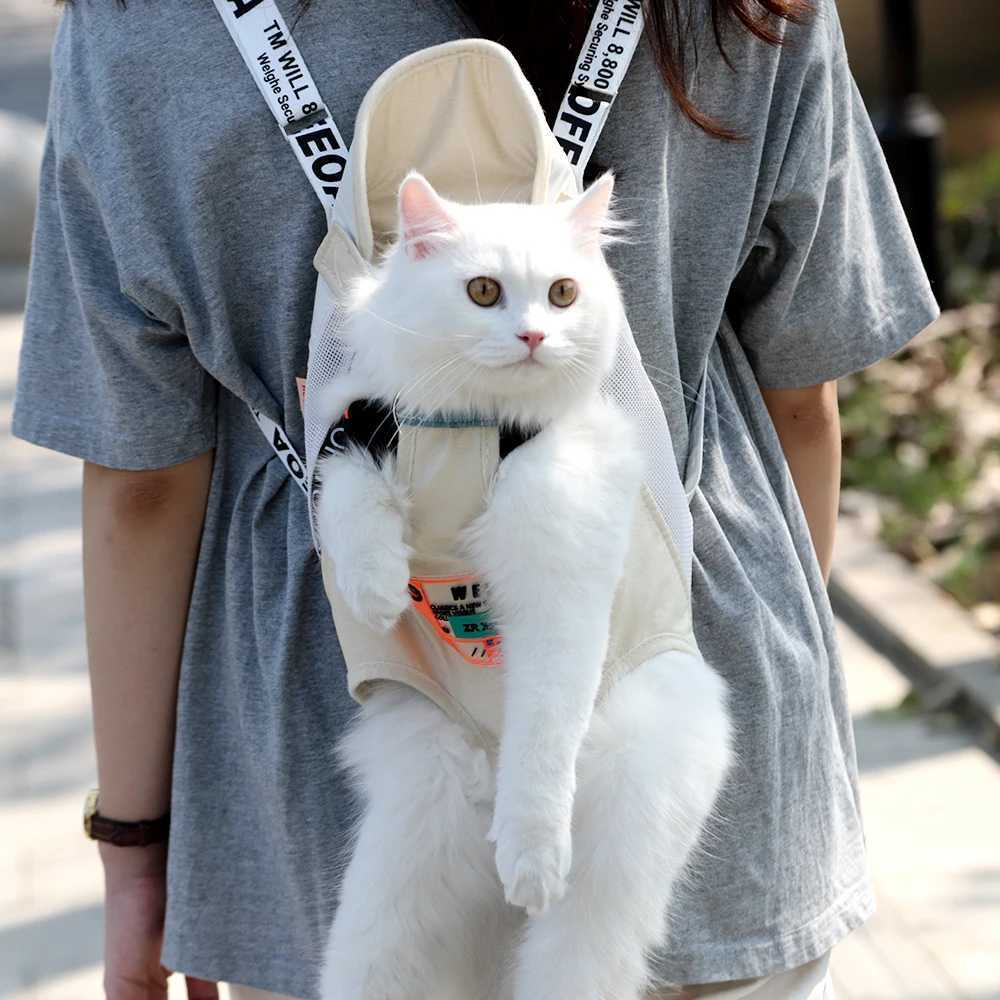 Carrier for Dogs Pet Dog Carrier Backpack Mesh Outdoor Travel Products Breathable Shoulder Handle Bags for Small Dog Cats 250205