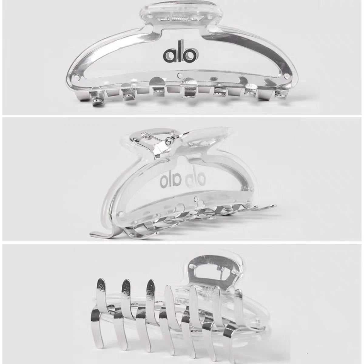 Clamps New Womens Fashion Simple Transparent Crystal Hair Clip hair accessory L250830