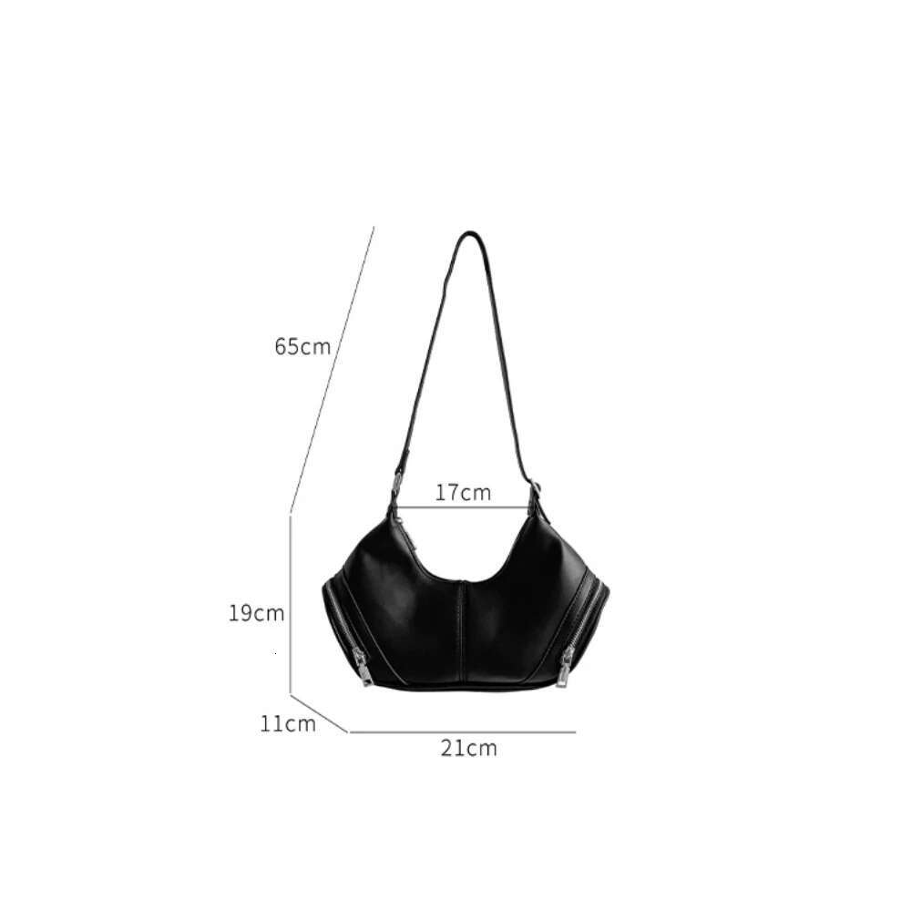 Simple Large Capacity Commuting Handbag Trendy Adjustable Strap Female Underarm Bag Versatile Solid Color Shoulder Bags