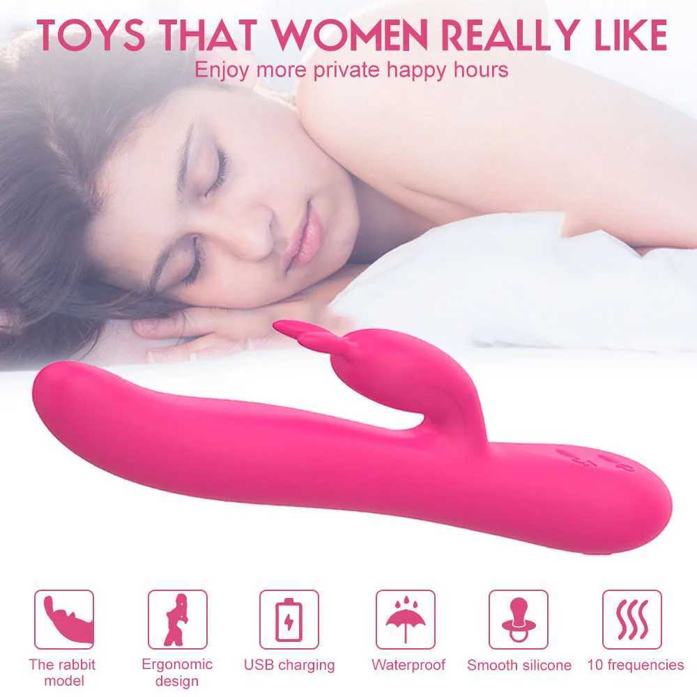 LINSEX Rabbit Tapping G-Spot Pattern Vibrator Suitable for Female Clitoral Stimulator Powerful 21 Mode Sex Toy Female AdultXJ250311