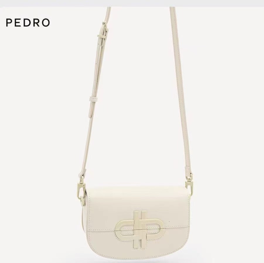 PEDRO Leather Underarm 24 Spring Icon Series Women's Slant Saddle Fashion Shoulder Bag