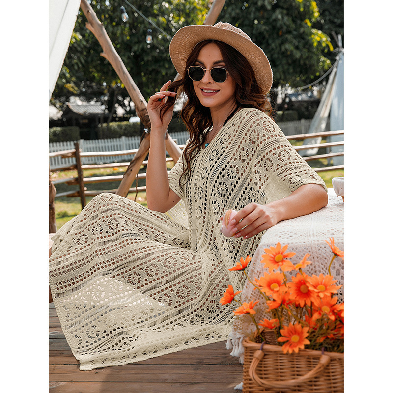 Beach With Hollowed Out Loose And Sexy Sun Protection, Beach Swimsuit, Outerwear, Bikini Cover