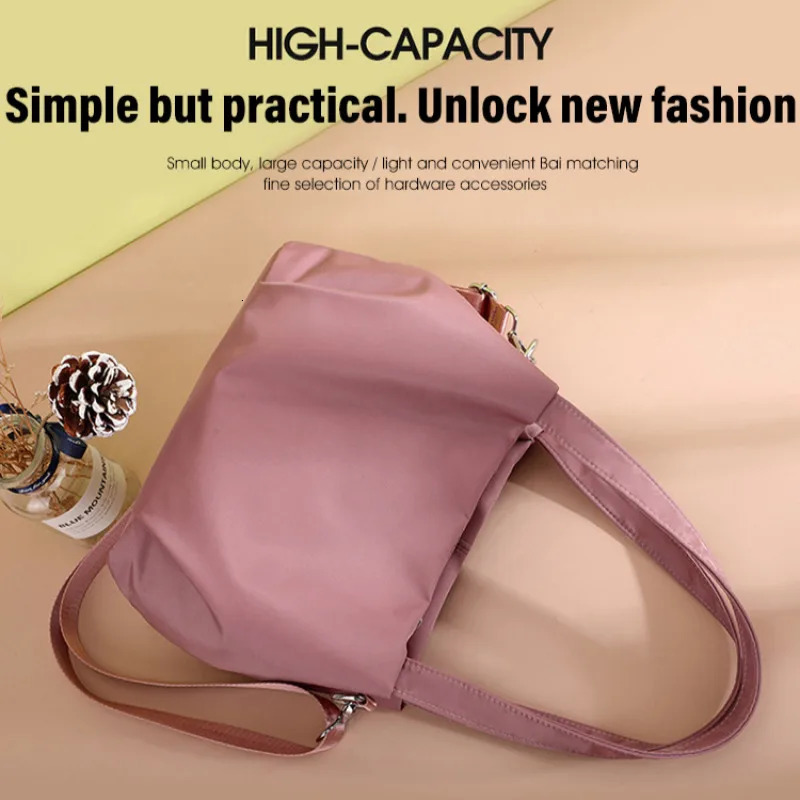 Fashion Nylon Cloth Bag Trend Single Shoulder Crossbody Lightweight and Versatile Casual Small Fresh 250311