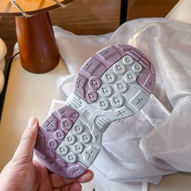 Childrens Sneakers 3-18 Years Old Beige Breathable Girls Running Shoes Spring Autumn Beige Fashion Hundred Kids Single ShoesXJ250311