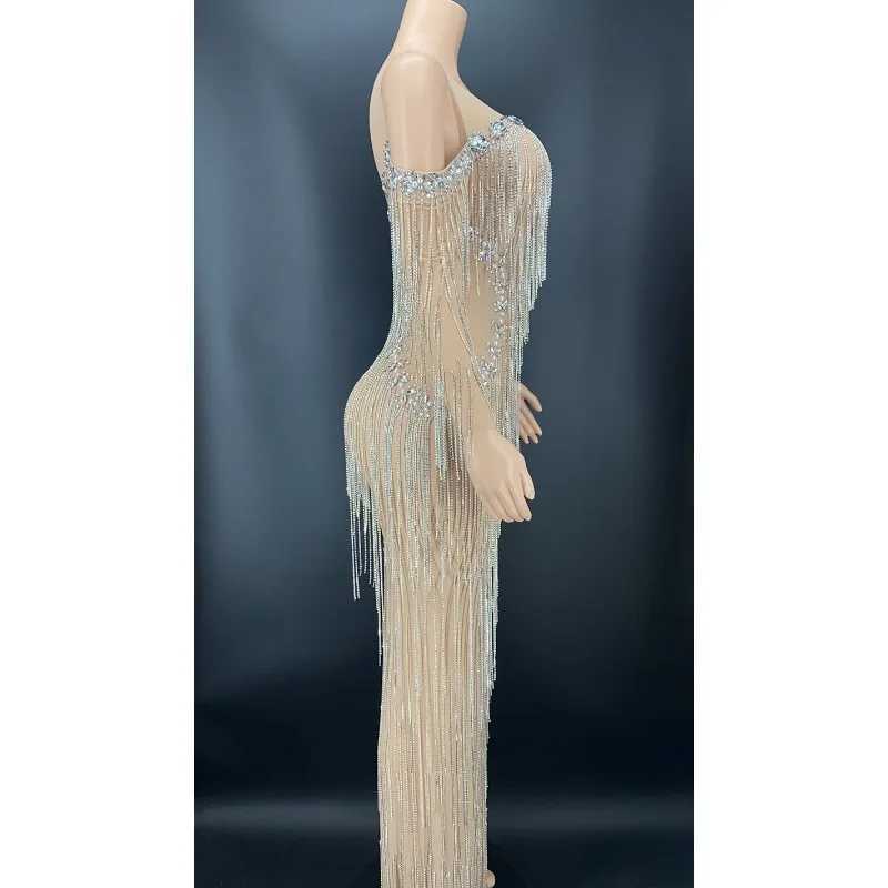 Deluxe Diamond Water Diamond Maternity Dress with Crystal Edges Used for Photo Shooting Baby Shower Dress Stretch Maternity Dress X250224