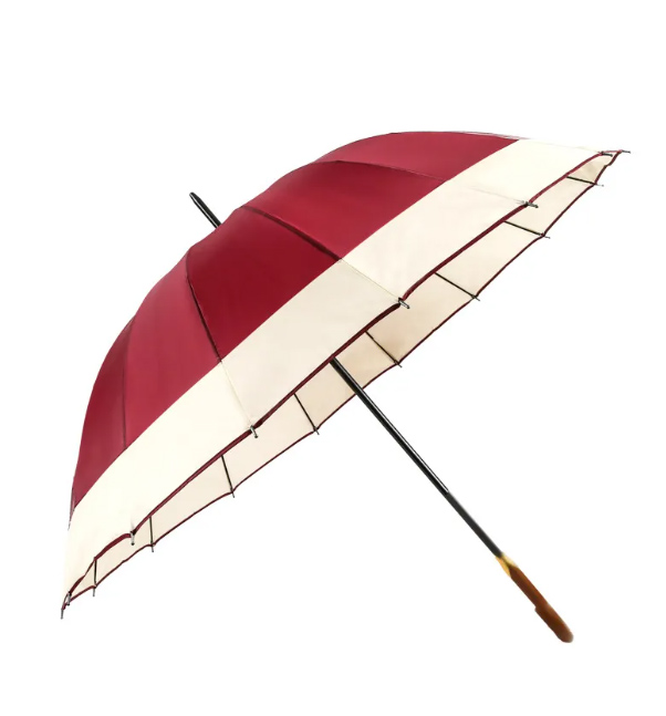 Straight Pole Umbrella with Wooden Handles Perfect for Promotions and Daily Use