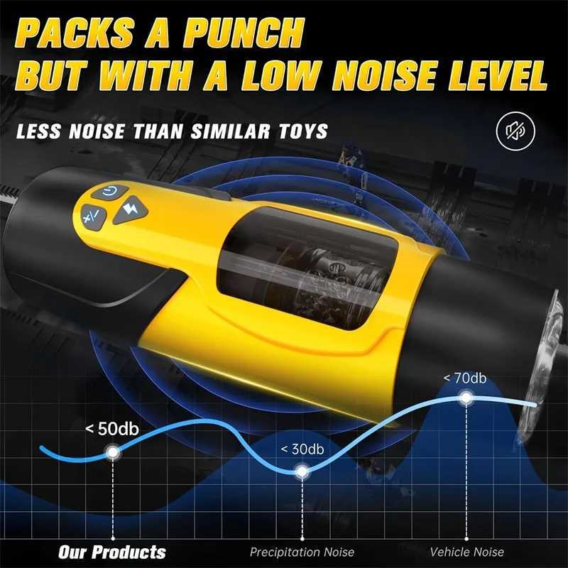 Automatic Thrusting Male Masturbator Vibration Penis Blowjob Machine Masturbation Cup Pocket Pussy Sex toy Men Adult Products 18 W250311