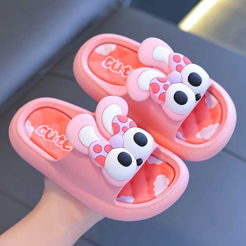 Summer childrens slippers indoor anti slip soft sole for boys and girls childrens parent-child baby beach slippersT250311