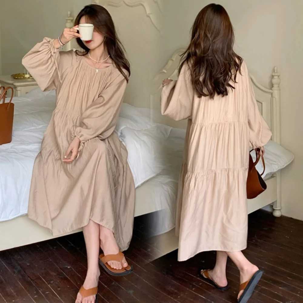 Maternity dress Spring Autumn Long Sleeve Loose Dress for Pregnant Women Mom vestidos de fotografia pregnancy photoshoot dressT250311