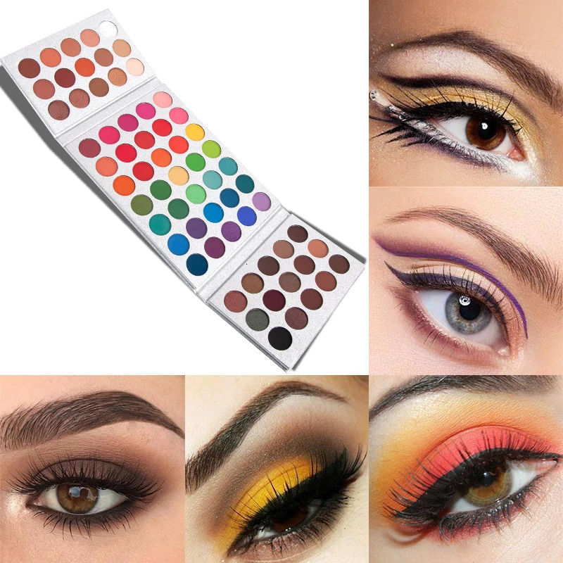 65-Color Eyeshadow Palette Makeup-High Pigmented Eye make up Tool Matte Glitter Finishes for Festival Christmas Cosmetics makeup 250306