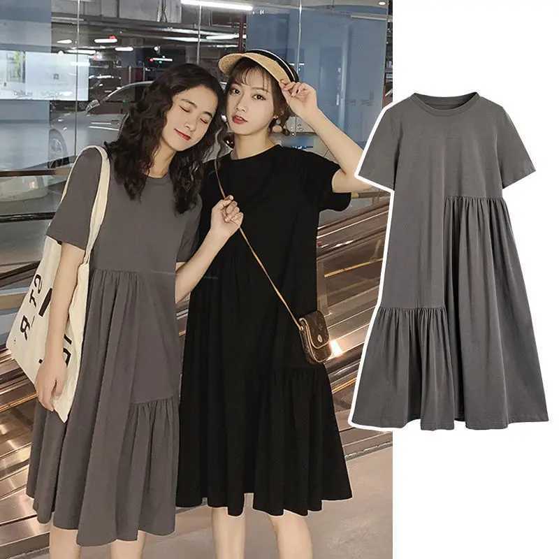 New Ladys skirt Nightgown Nightie Long Maternity Dress Home Dress Sleepwear Fat MM Night Shirt Loose NightwearT250311