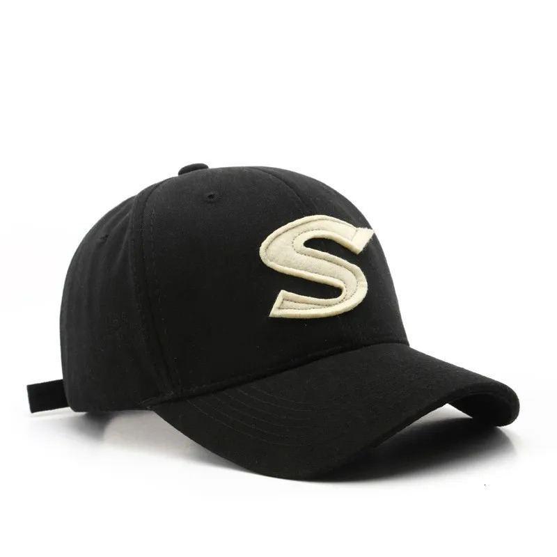 Letter Large S Baseball Hat Summer Fashion Outdoor Sun Visitor 250311