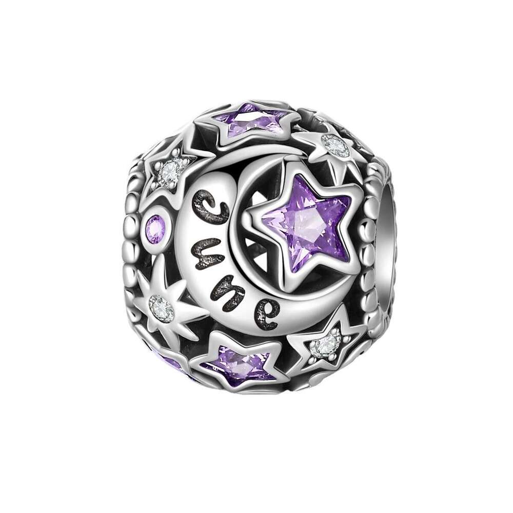 925 Sterling Silver birthstone Charms pendant beads bead Fit DIY jewelry accessories bracelet design new style fashion jewelry gift for women