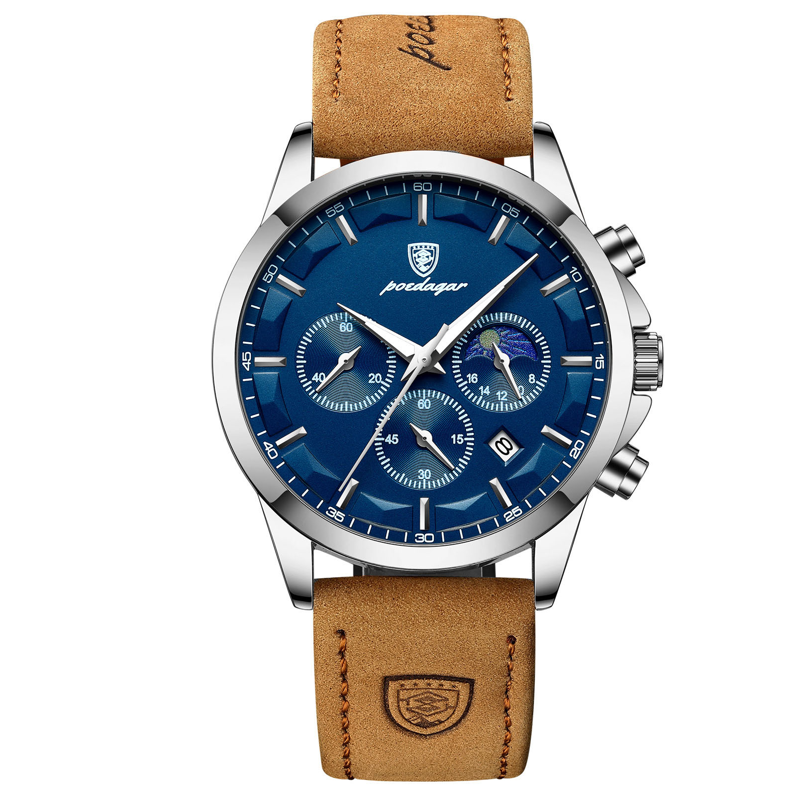 Mens Waterproof Quartz Watch Stylish and Functional Multifunctional Timepiece for Everyday Wear Ideal for Outdoor Activities and Sports