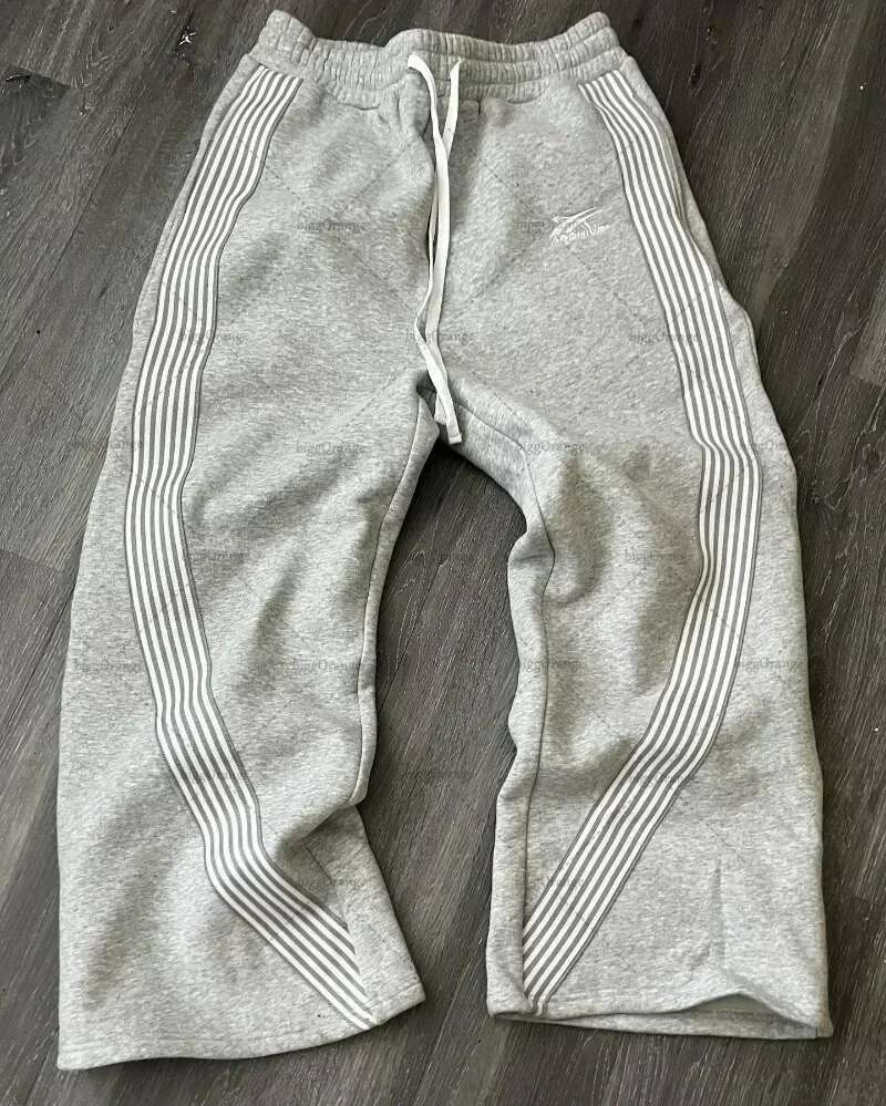 2025 New Hip Hop Style Letter Embroidered Fashion Designer Men s Pants American Street Wear Straight Leg Sports Pants Men s Loose Casual Pants