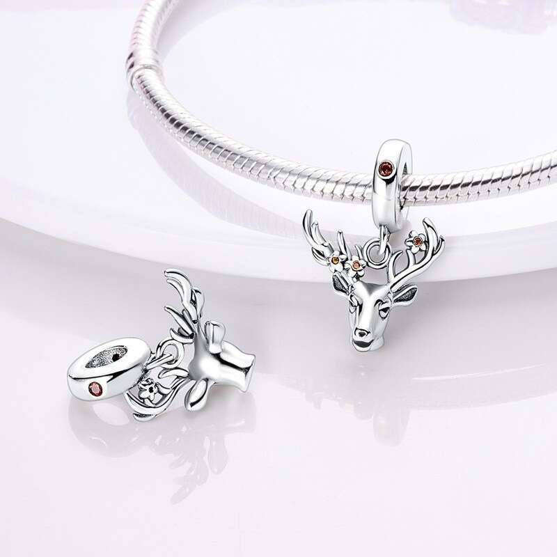 925 Sterling Silver cute animal bead Charms for jewelry accessories DIY bracelet necklace pendant gift for women