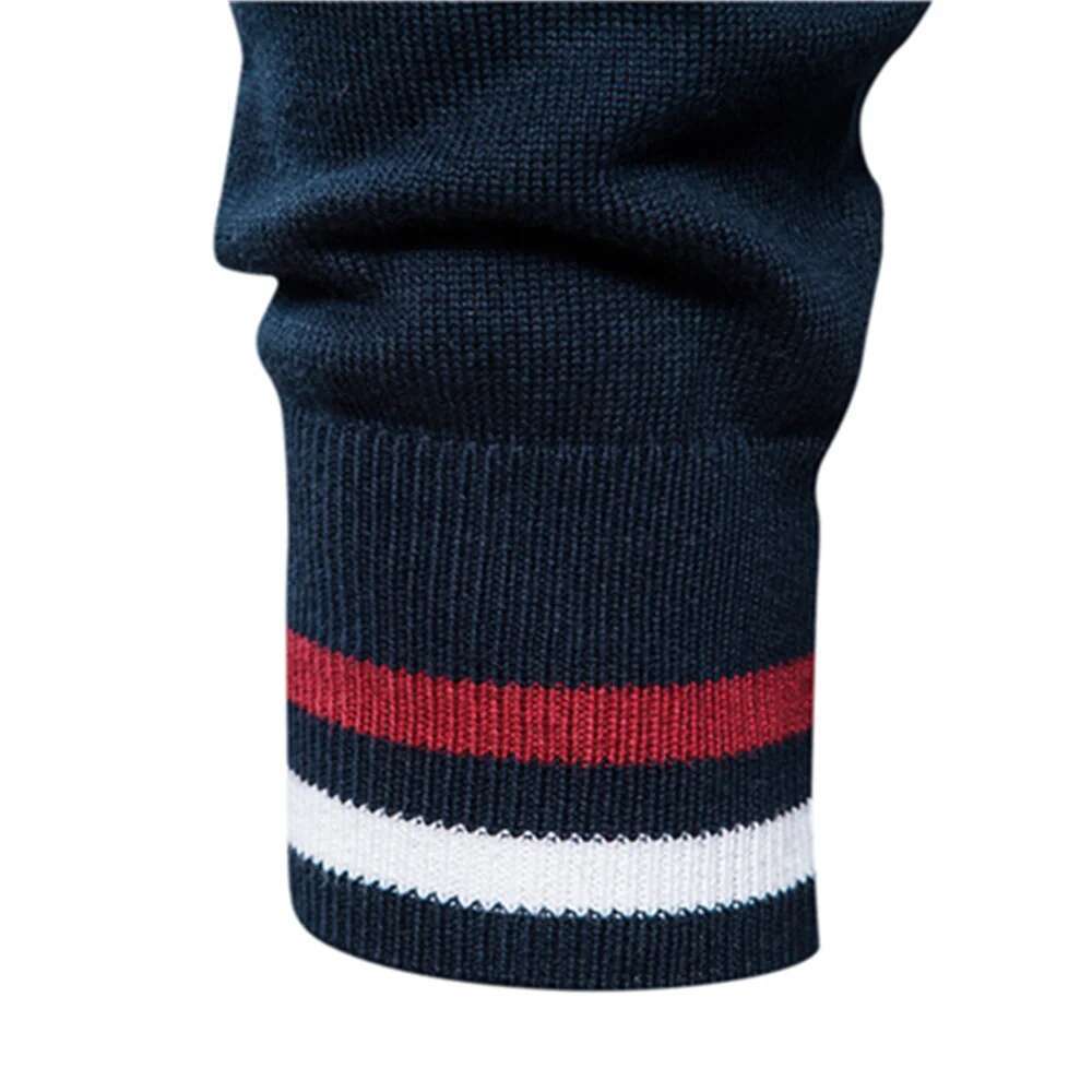 Spliced Cardigan Streetwear Casual High Quality Cotton Sweater Winter Fashion Brand Cardigans For Men