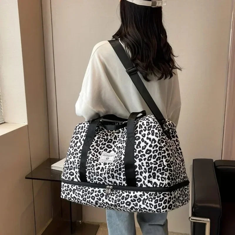 Animal pattern shoulder bag travel storage 250311