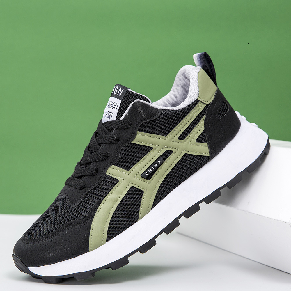 2025 New Men's Casual Trendy Fashionable Breathable Comfortable Sports Board Shoes Mesh Running Dad Shoes