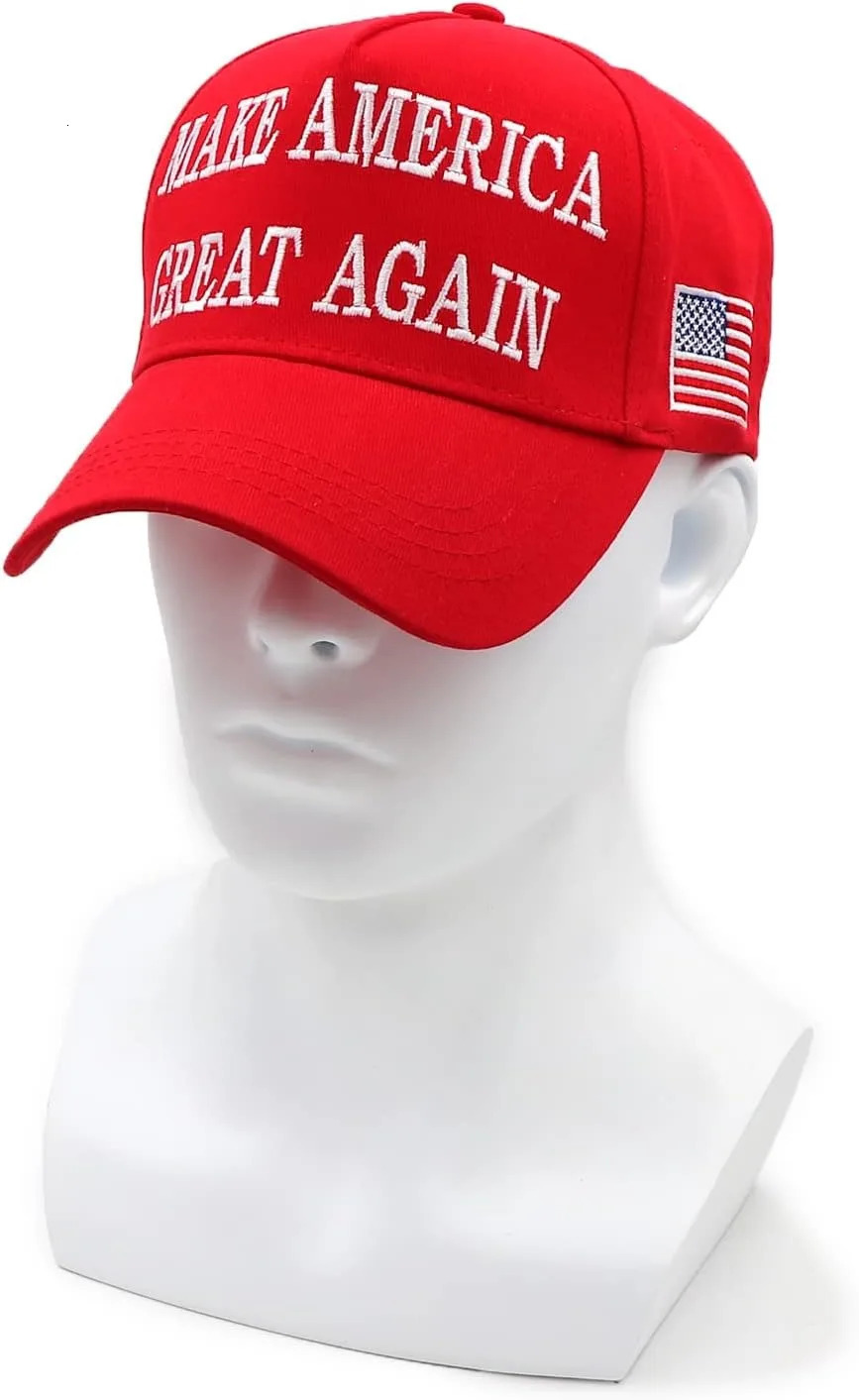 Fashion baseball cap MAGA US snaps adjustable outdoor sports hiphop trend solid color 250311