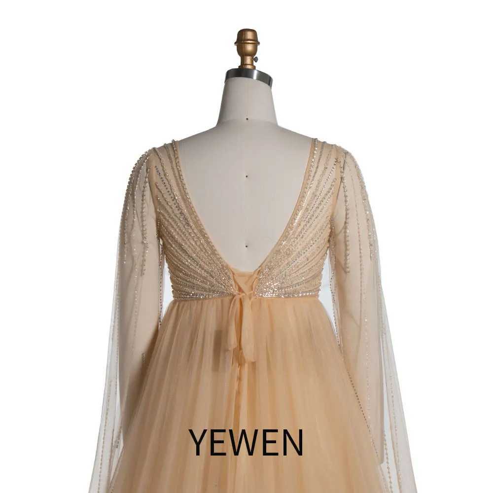 Hand-Beaded Maternity Dress for Photoshoot Elegant Photography Gowns YW24074 X250224