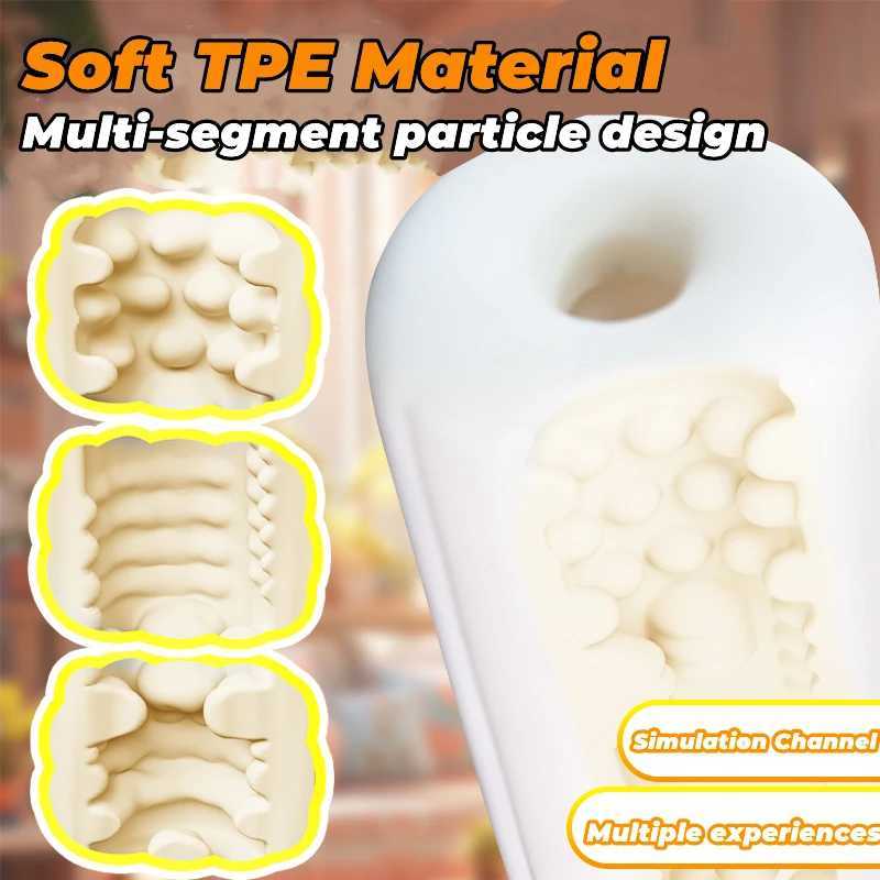 JIUAI Male Masturbators Extended Version Artificial Vaginas Anime Hidden Canned Masturbation Cup for Man Adult Sex Toys 18+XxxXJ250311