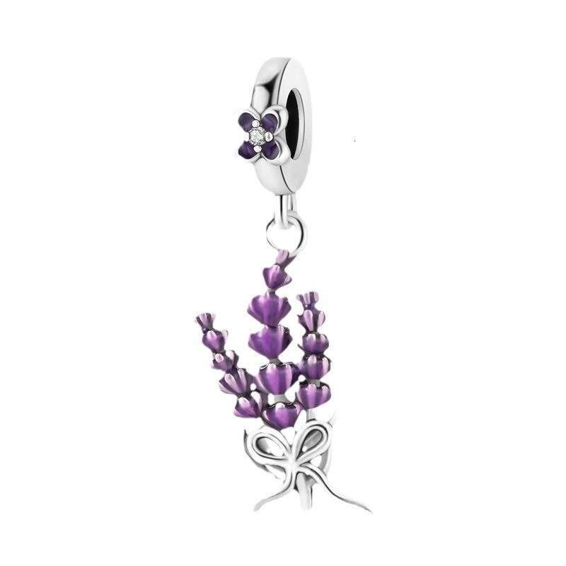 925 Sterling Silver Cute Mushroom Charms Cactus pendant Bicycle beads DIY bracelet necklace for women jewelry making gift