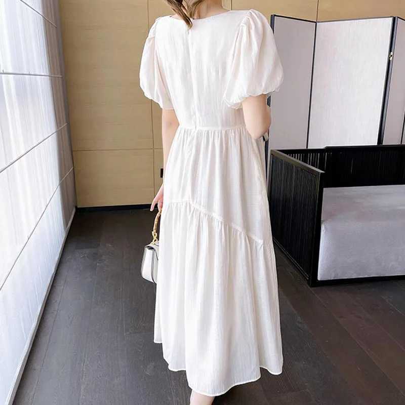 New Maternity Dresses Summer Fashion A-line Loose Short Sleeve Skirt Pregnant Women Clothing Pregnancy Mom Printed Doll DressT250311