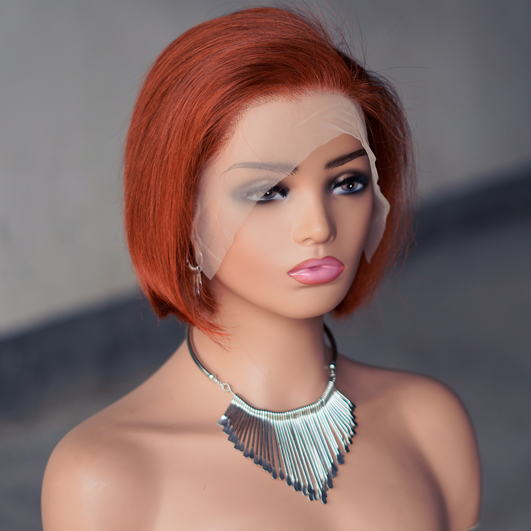 8 Inch 13x4 Lace Front Wig Real Human Hair Side Part Pixie Cut Export Quality Lightweight and Glueless Fit Perfect for a Natural Stylish and Everyday 