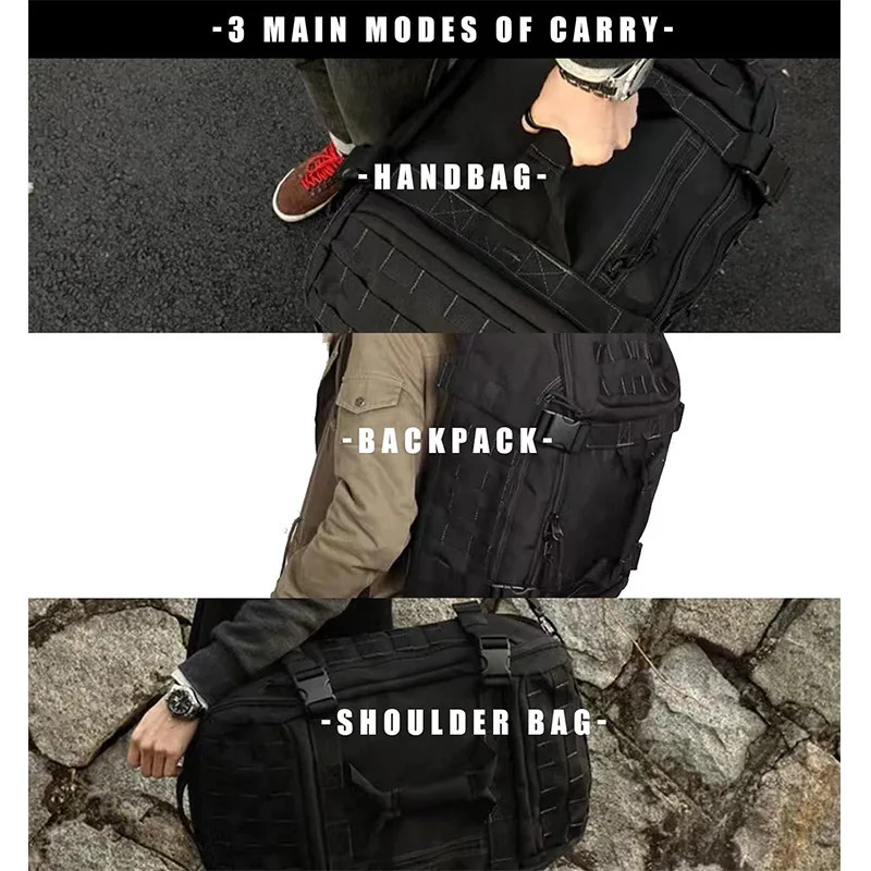 Outdoor Travel Bag Multifunctional Camouflage Bags Sports Handbag Hiking CrossCountry Backpack Large Capacity Daypack 250311