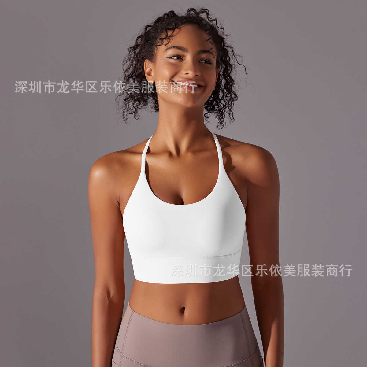 Yoga Outfit Solid Color Back Cross Strap Sports Running Fitness Clothing Underwear Women H250307