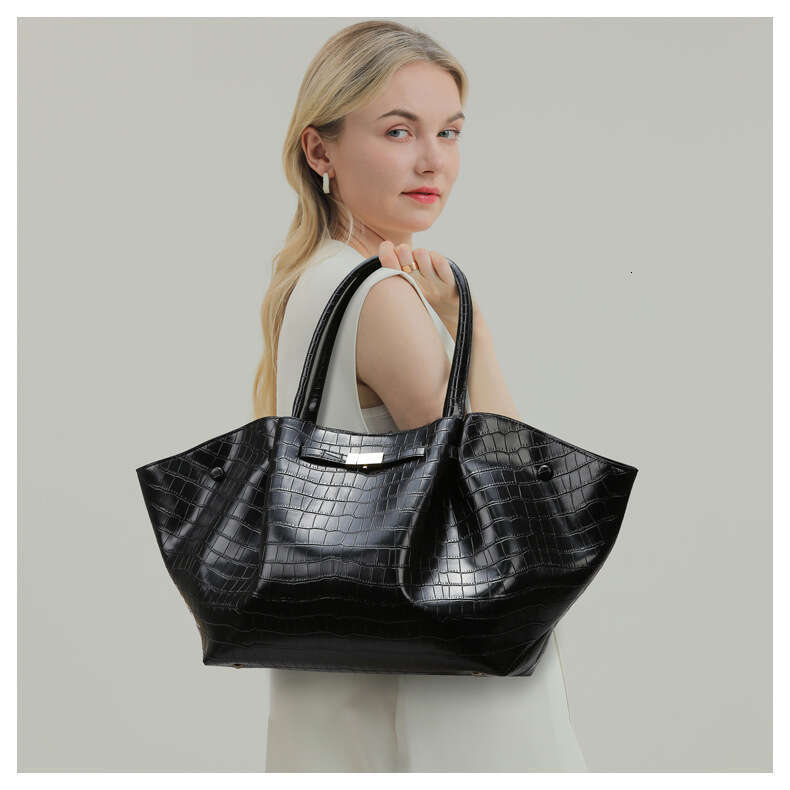 Women's Bags Handbag Tote Fashionable Stone Patterned Wing Large Capacity Commuting Tote Bag, High-End Women's Bag momei