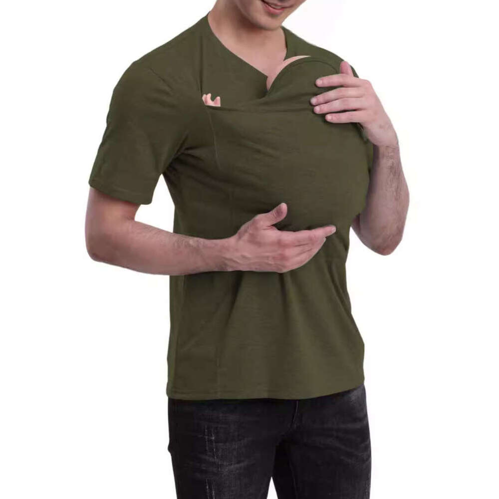 High quality Dad Mom Multi functional Soothing Shirt T-shirt Tank Top 2025 New Casual Fashion Trendy Clothing from Europe and America