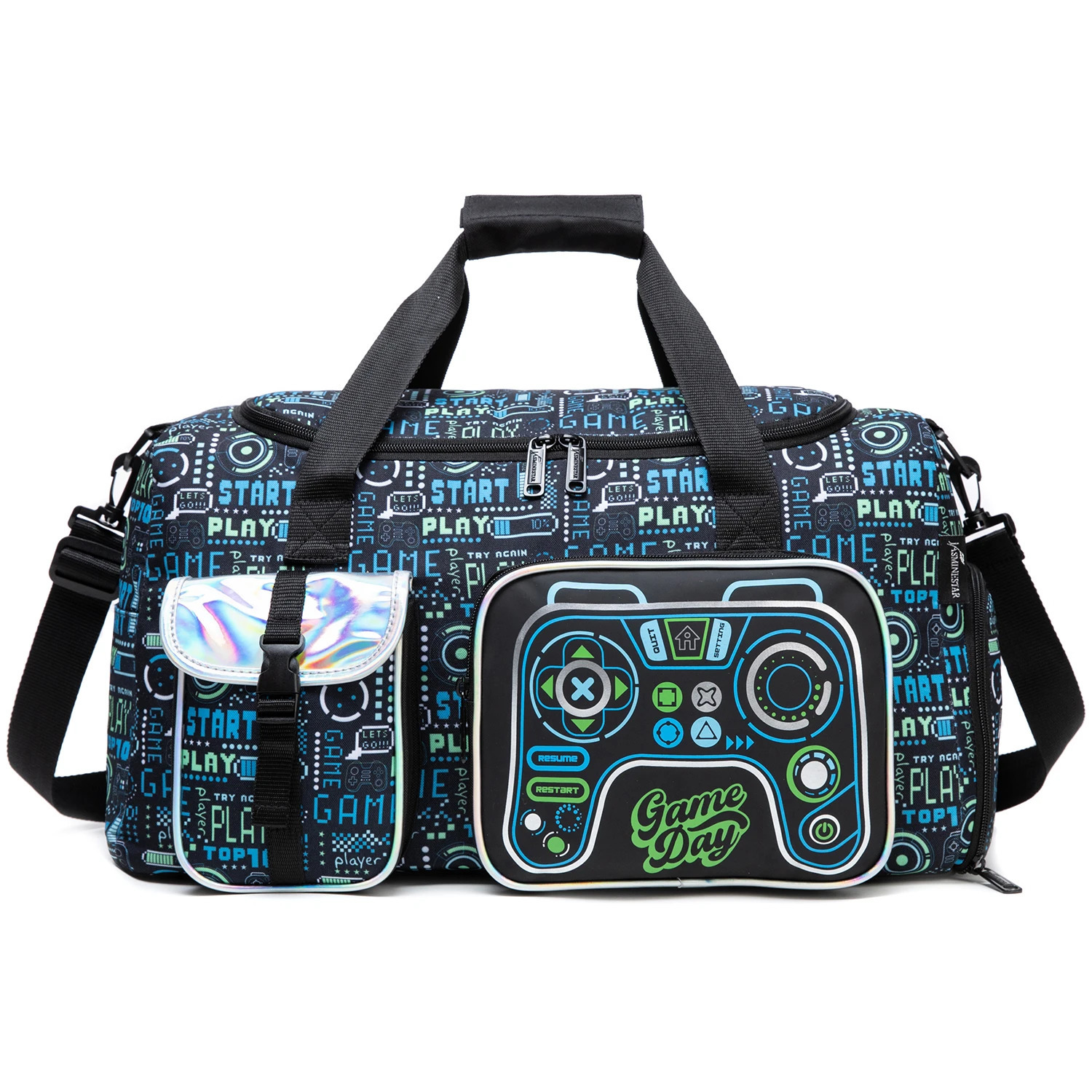 1PCS Travel Duffle Bag Weekender Overnight Gym Tote with Wet Pocket for Men Boys Workout 250311