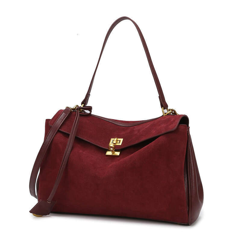 Women's Bags Handbag Tote Women, High-End Sense, Large Capacity Shoulder Fashionable Frosted Leather Women's Bag, Textured Work Commuting Ba
