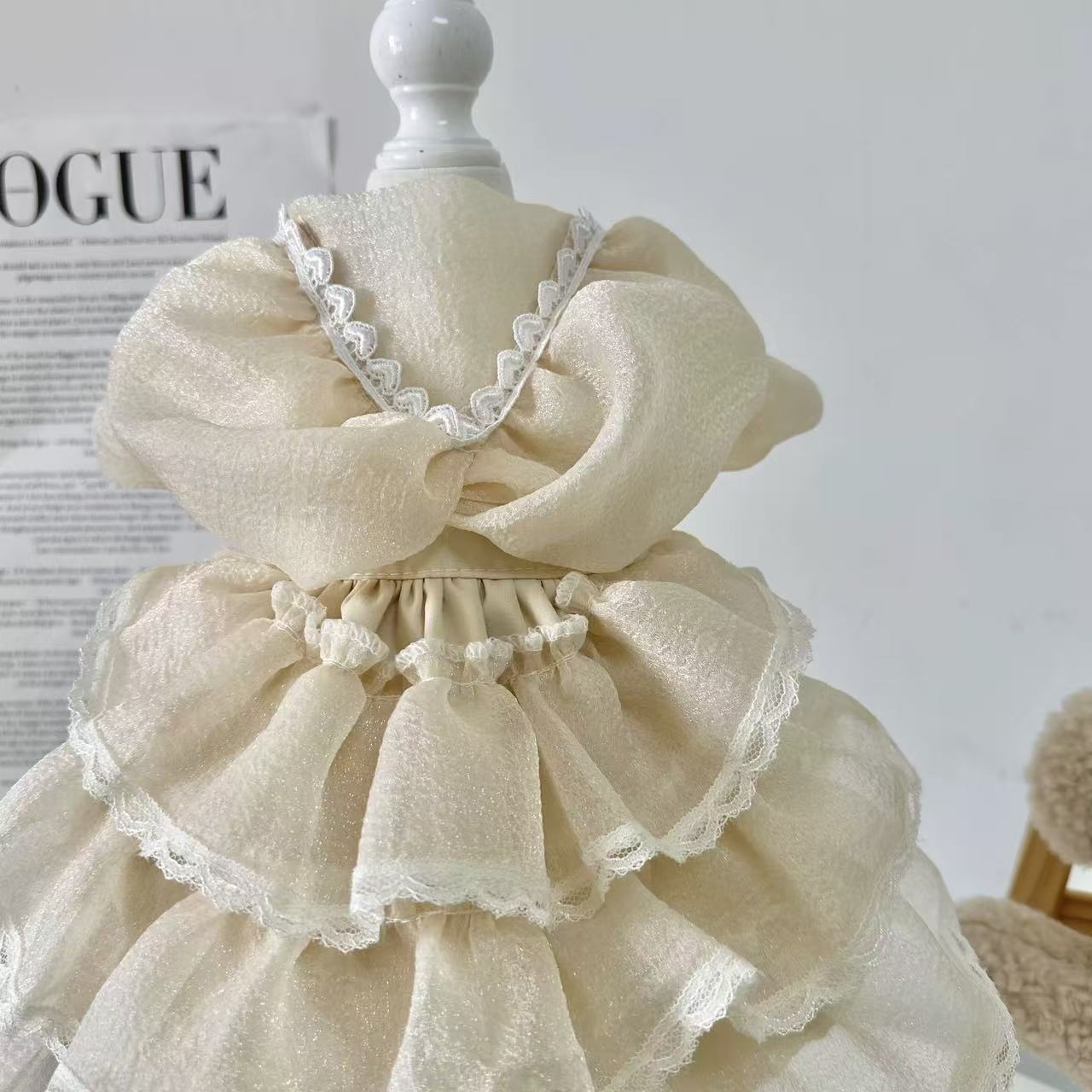 Pet Dog Cat Original Handmade Custom Spring/Summer Design Advanced Minimalist Korean Cake Skirt