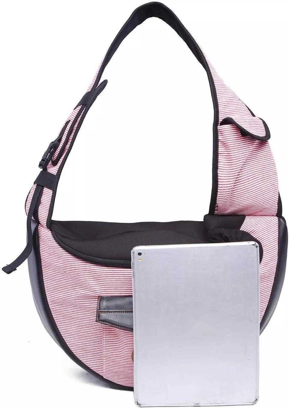 Pet Travel Bag Small Dog Cat Sling Carriers Hands Free Pet Puppy Reversible Pet Bag for Puppy Small Dogs and Cats 250205