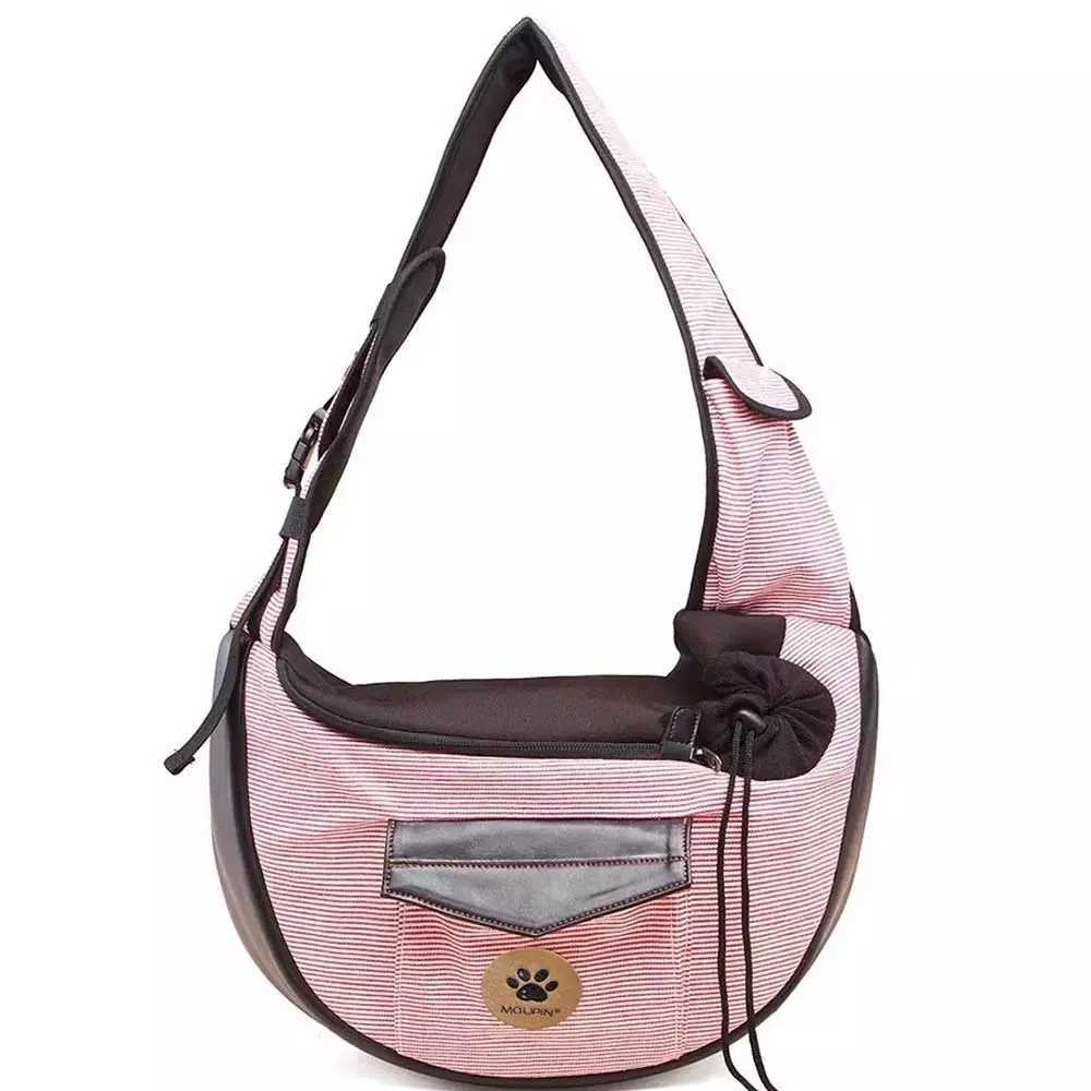 Pet Travel Bag Small Dog Cat Sling Carriers Hands Free Pet Puppy Reversible Pet Bag for Puppy Small Dogs and Cats 250205