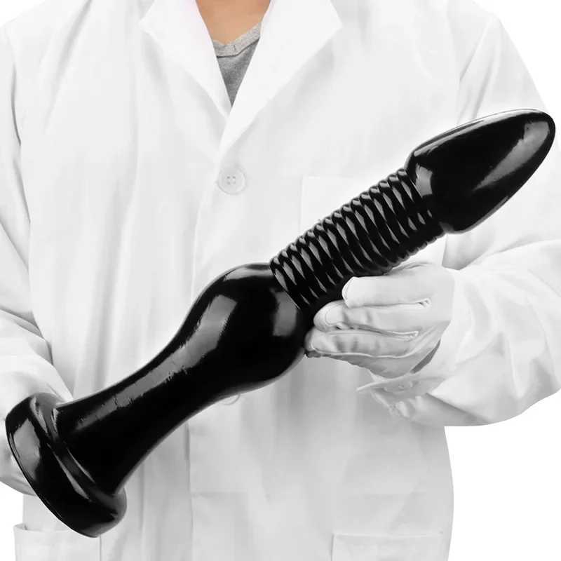 Huge Black Plug Monster Vagina Expander Soft Anal for Gay Men with Suction Cup Big 18+ Adult Sex ToysXJ250311