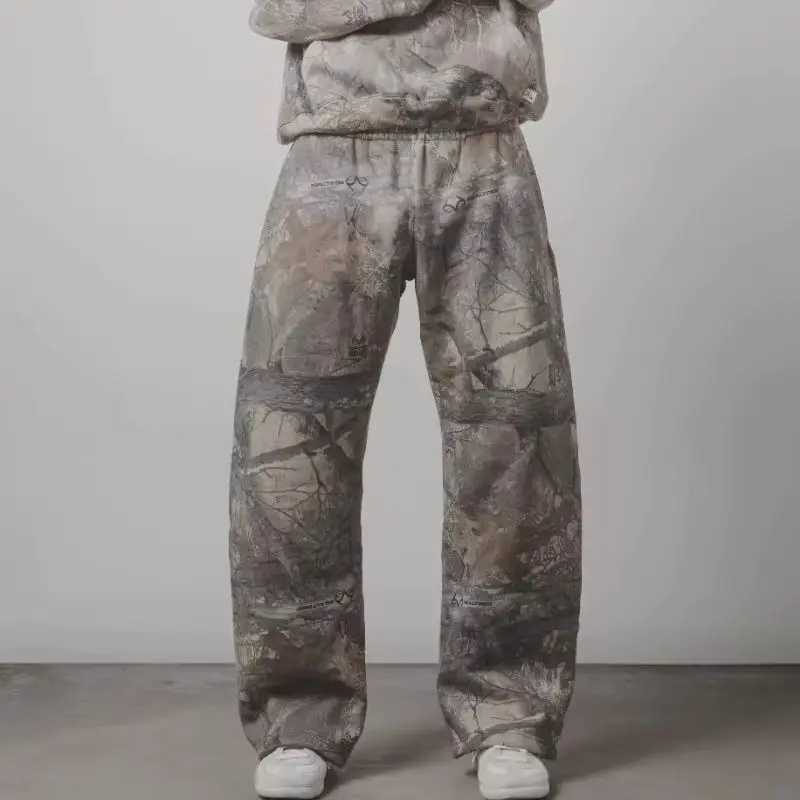 Y2K men pants Harajuku vintage Camouflage Pattern Baggy Casual Sweatpants Hip Hop gothic men women wide leg trousers streetwearT250311