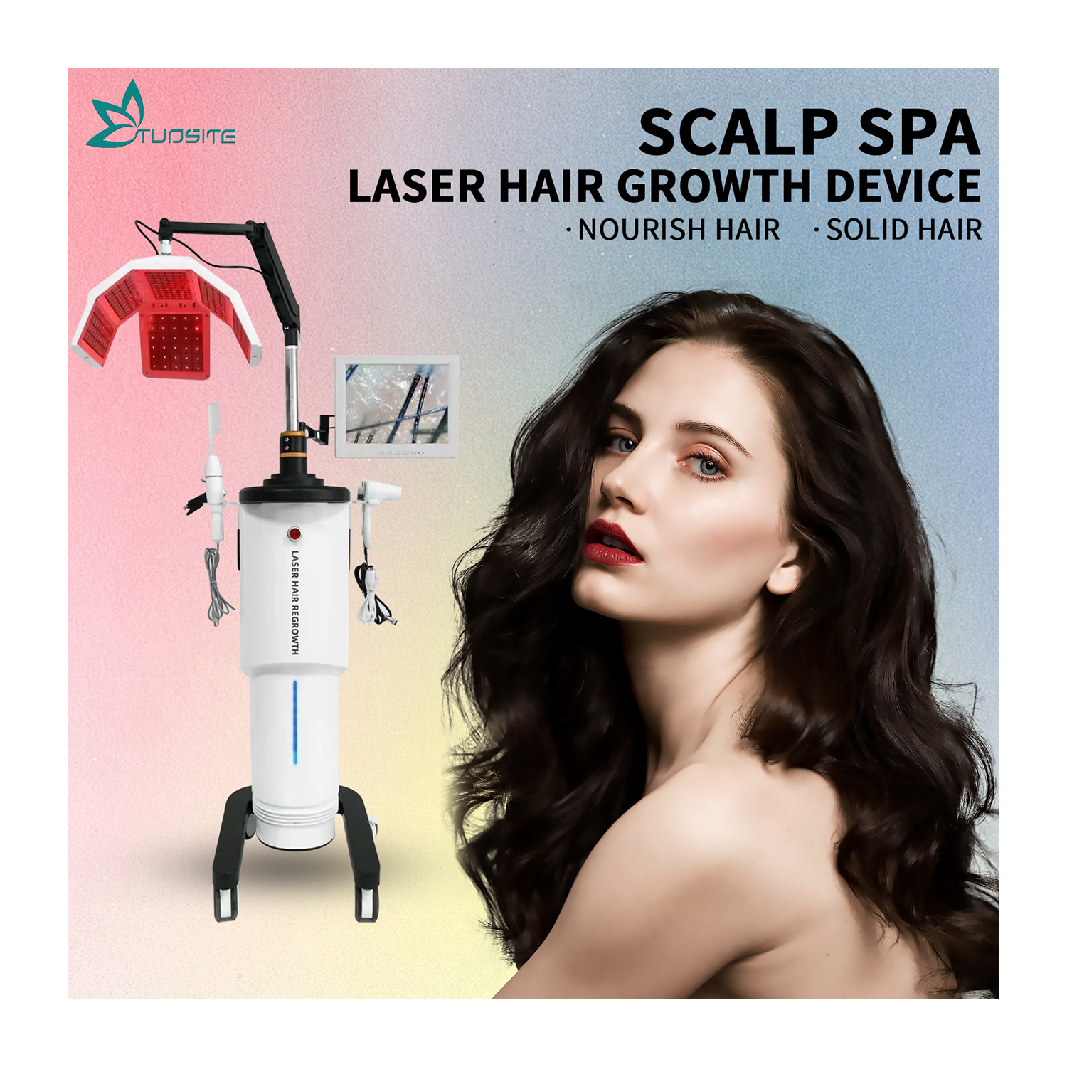 Diode Laser Hair Growth Device Low Level Therapy Hair Loss Treatment 650nm Light Regrowth Machine