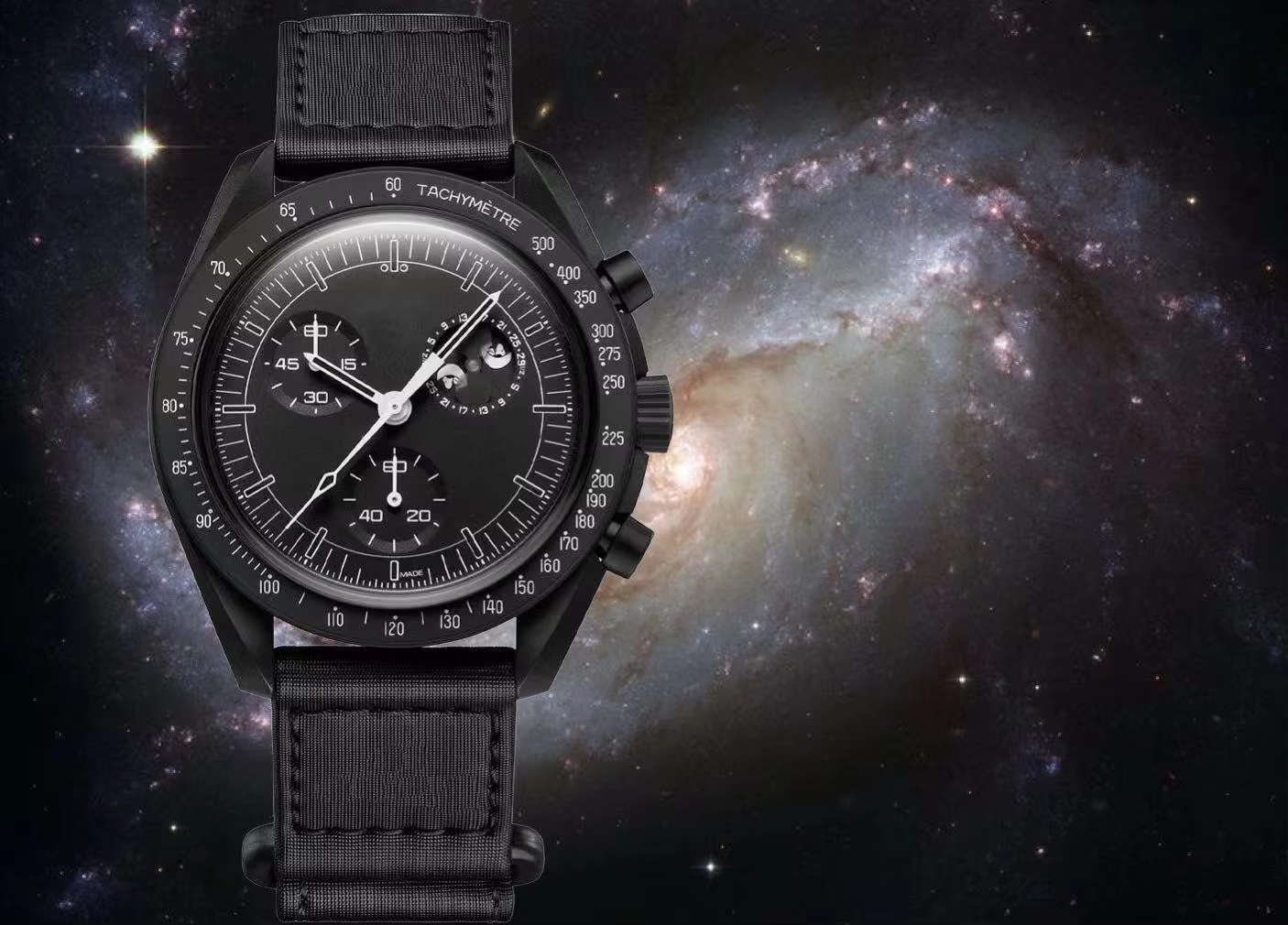 Bioceramic Planet Moon Mens Watches Full Function Quarz Chronograph Movement Watches High quality Luxury Watch Watchs Limited Edition Master Wristwatches 1965