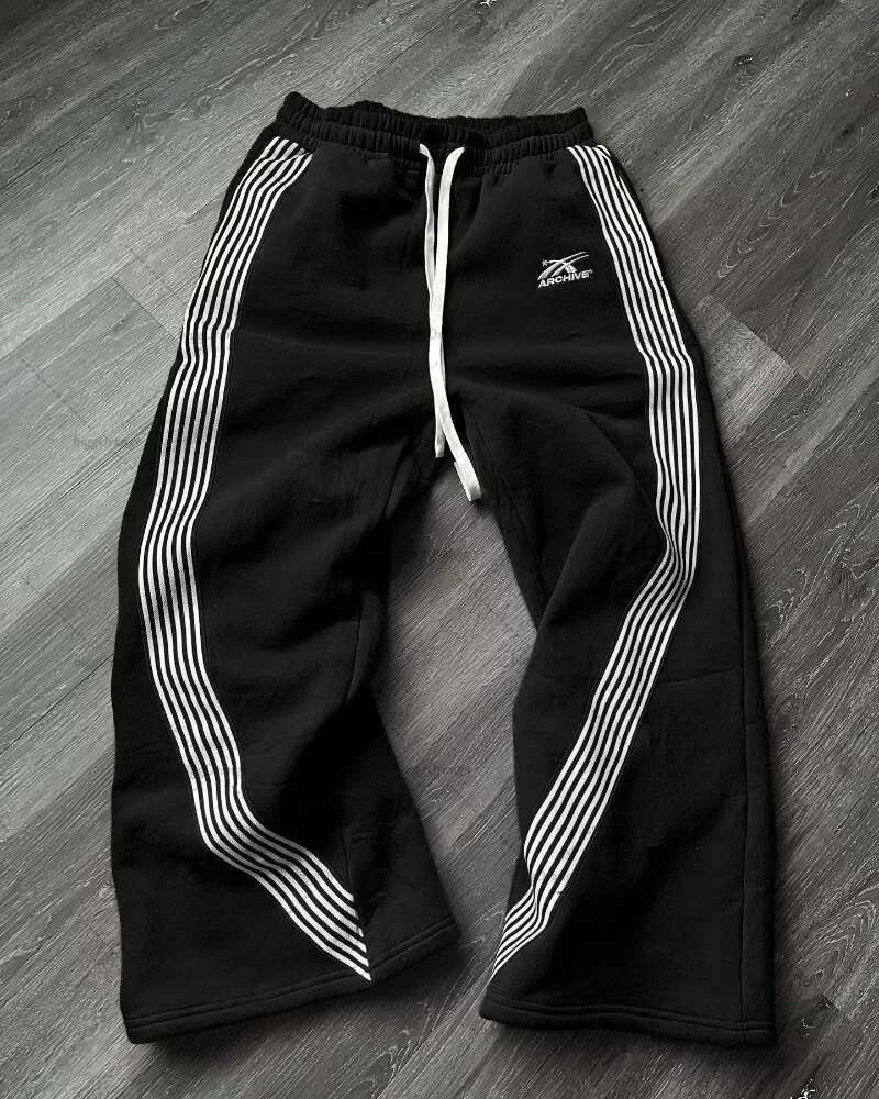 2025 New Hip Hop Style Letter Embroidered Fashion Designer Men s Pants American Street Wear Straight Leg Sports Pants Men s Loose Casual Pants