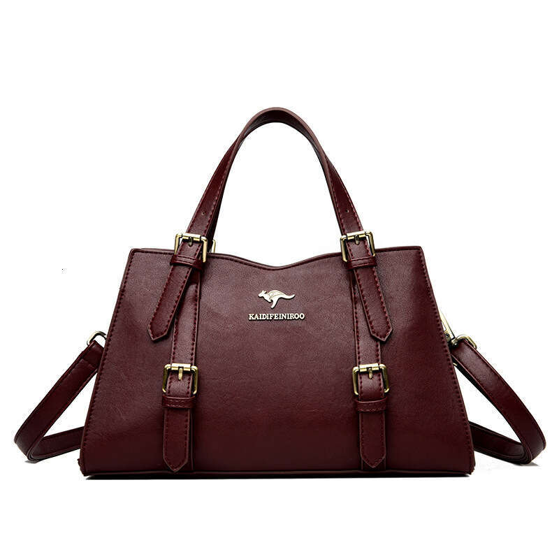 2025 New Soft Leather Handbag for Women's Simple Commuting, Large Capacity Tote Bag, Single Shoulder Crossbody Bag