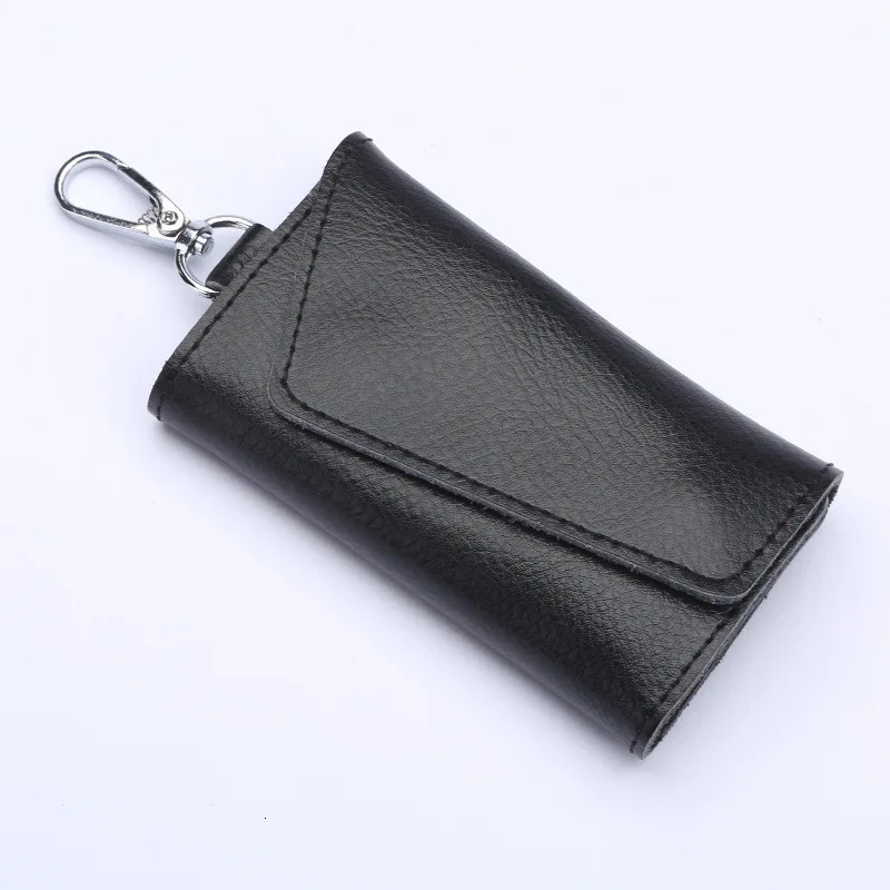 Genuine Leather Keychain Men Key holder key organizer Pouch Car pouch Wallet Housekeeper Case Mini Card Bag 250311