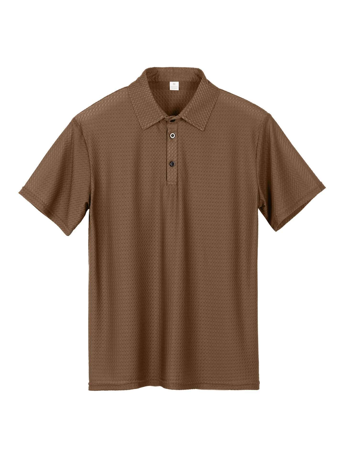 Cross-Border Summer Sell High-End New Quick Dry Men's Ice Silk Collar POLO Polo Shirt