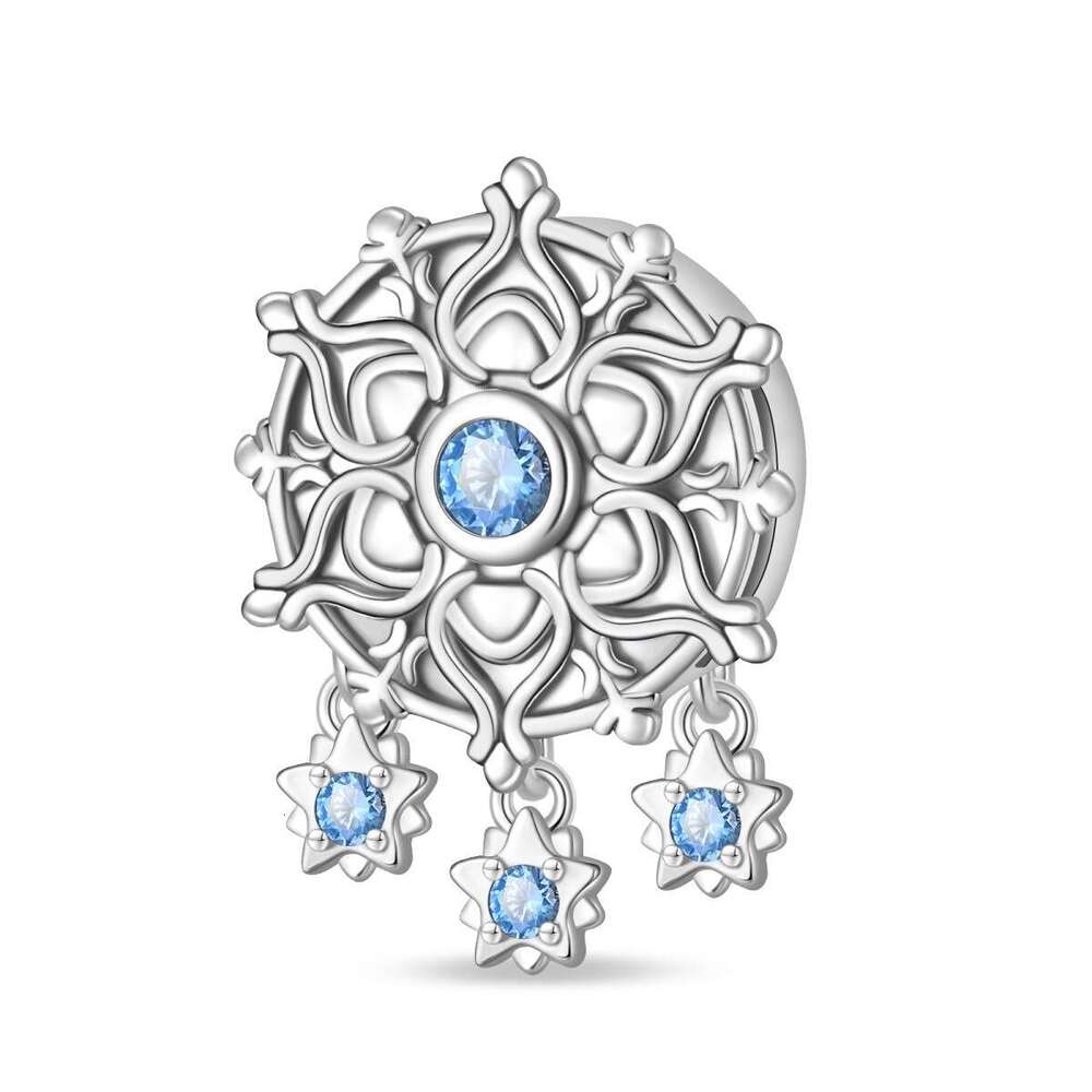 925 Sterling Silver Flat Bead Fatima Charms Lucky Clover Life Tree Beads DIY Jewelry Accessories Fit S925 Snake Bracelet New Style jewelry gift for wo