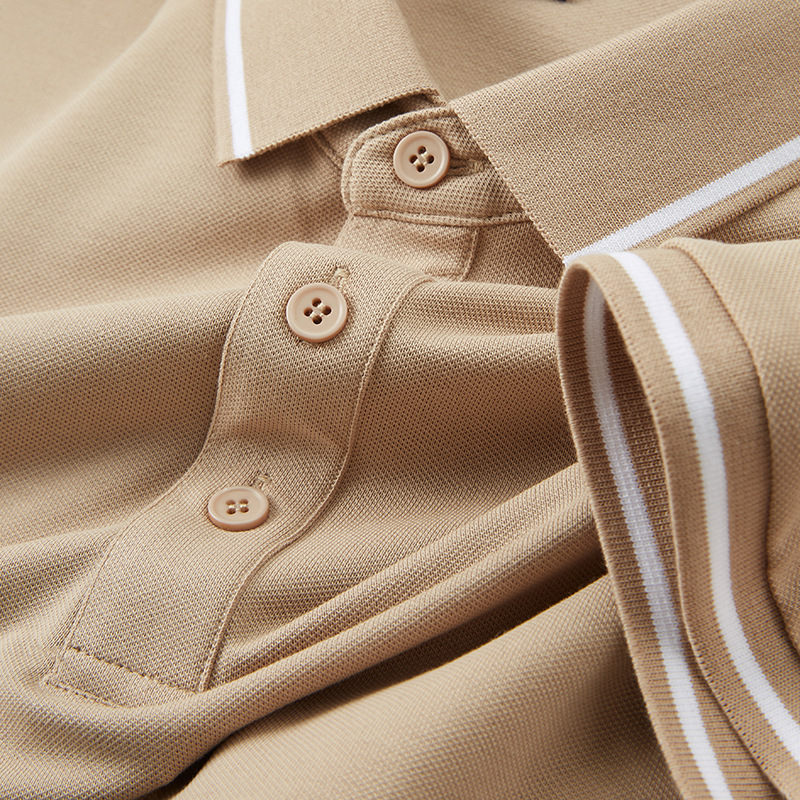 Short sleeved polo business casual high-end shirt collar T-shirt ice silk summer trend men's 5A antibacterial tracksuit